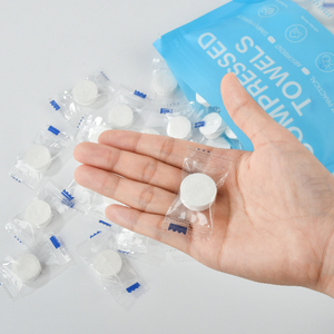 Dùng Một Lần Khăn Nén Máy Tính Bảng 100Pcs Máy Bay Hàng Không Du Lịch Thiết Yếu Số Lượng Lớn Thân Thiện Với Môi Tùy Chỉnh Nén Khăn - Product Image 6