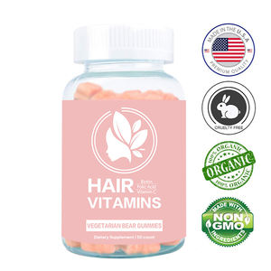 Gomitas de oso para crecimiento del cabello, suplemento de las mejores vitaminas C B E, vegana, Natural, orgánico, Omega, fabricante al por mayor - Product Image 2