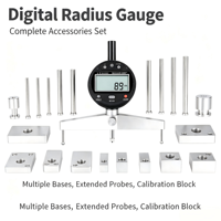 Shance Digital Radius Gauge 5-700mm Electronic Diameter Measuring Instrument for Inner/Outer Arc & Sphere R Measurement ±0.01mm