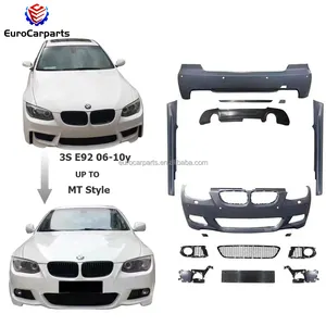 E92 M Sport Body Kit Fitสําหรับ 3 Series E92 06-10 ปี MT สไตล์ PP วัสดุรถกันชนรถยนต์อุปกรณ์เสริมอัตโนมัติอะไหล่ปรับแต่ง