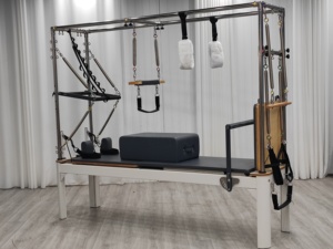Máquina de entrenamiento de estudio de Yoga de aluminio comercial Pilates Aluminio 3 en 1 Pilates Cadillac Reformer - Product Image 3