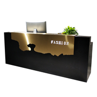 Comptoir de caisse simple nordique, table moderne pour salon de coiffure, petit salon de beauté, comptoir de réception, table de caisse pour coiffeur