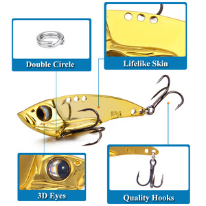 เหยื่อตกปลา War God Full Swimming Layer Metal VIB Spinnerbait แบบแข็ง พร้อมระบบสั่นสะเทือนเลียนแบบการว่ายน้ำ - Product Image 4