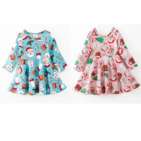 Chemise à manches longues pour bébés et jeunes enfants, motif personnalisé, volants, en soie de lait écologique respirante, pour Noël, Halloween et autres fêtes