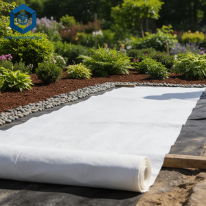 Tissu non tissé PET/PP <span class=keywords><strong>120g</strong></span> 800g <span class=keywords><strong>noir</strong></span>/blanc, membrane géotextile non tissée - Product Image 4