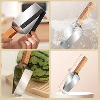 Draagbare Roestvrijstalen Watermeloen Snijmachine Artefact Mes Corer Voor Fruit & Groente Watermeloen Clip Tool