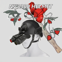 NV8300 Gen2 Zoom numérique 8X Jumelles de vision nocturne infrarouge Adaptateur de casque mains libres pour la chasse en plein air