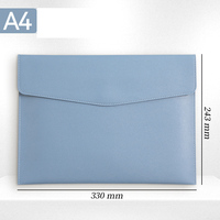 Expédition rapide Yifan DH001 Classeur A4 en cuir PU Porte-documents Porte-reçus Porte-contrats Étui à rabat Fermeture magnétique 33x24cm