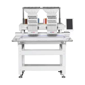 revhon/qhm two head good price commercial Computerized Flat Embroidery Machine