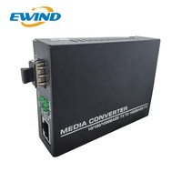 Commutateur Ethernet convertisseur de média fibre optique pOE modèle unique onduleur hybride Ethernet rapide intelligent 2 ports