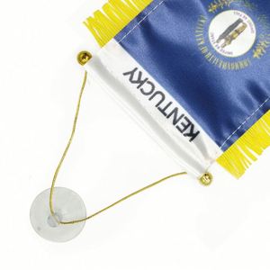 Custom Logo KENTUCKY Pennant <b>Flag</b> With Digital Printing for Car Rearview Mirror and Home Decoration - Product Image 2