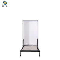 Sofá Cama Vertical Moderno de Metal Blanco con Mecanismo Plegable, Diseño que Ahorra Espacio, Tamaño Personalizable