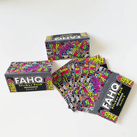 Tarjeta de Presentación con Logotipo Personalizado de Bajo Pedido Mínimo, Impresión a Todo Color, Tarjeta de Presentación Plegable con Orificio para Colgar para Embalaje Personalizado