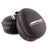 JSFUN Sac de transport portable noir PJ74 en EVA étanche pour moulinets de pêche, fermeture éclair monocouche, compatible moulinets à tambour, spinning et radeau
