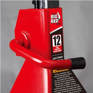 12 Ton with Extra Ton Safety Red Handle Lock for <strong>Auto</strong> Repair Shop Heavy Duty Aluminum Capacity Car Lifting Stand <strong>Jack</strong> Stands - Product Image 4