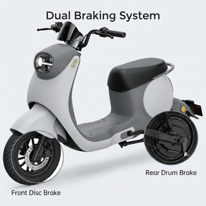 Scooter <span class=keywords><strong>électrique</strong></span> Citycoco 400W 45 km/h, moto <span class=keywords><strong>électrique</strong></span> à deux roues avec pédales pour la conduite en ville - Product Image 5
