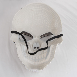 Máscara de Calavera con Pedrería, Estilo Horror, de Plástico, para Fiestas, Halloween, Navidad, Carnaval, Accesorio DIY - Product Image 4