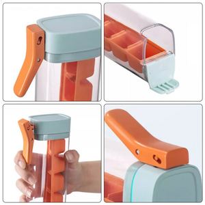 Moldes de Plástico Sostenible para Cubitos de Hielo 2025 al por Mayor, Bandeja de Hielo Doméstica de 6 Rejillas con Caja de Almacenamiento, Promoción, Fabricante de Formas de Hielo a Presión - Product Image 3