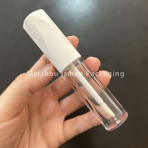 ISMAN Tubetto per Lucidalabbra Trasparente con Diamante Unico, Contenitore per Lip Glaze con Tappo Bianco e Nero, Realizzato in Plastica per Cosmetici 5ml 7ml - Product Image 6