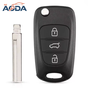 Carcasa de Llave de Coche con Control Remoto de 3 Botones para Hyundai Kia, Funda para Llave de Auto - Product Image 1