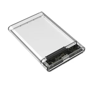 Type-C USB3.0 2.5-Inch Hard Disk Case Transparent HDD/SSD External <b>Enclosure</b> With Adapter for PC Computer Laptop 2.5inch HDD Enc - Product Image 4