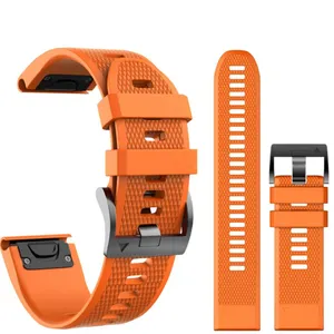 22mm Silicone Watchband cho Garmin Fenix 7 6 5 tiền thân 935 GPS phát hành nhanh chóng dễ dàng phù hợp với ban nhạc đồng hồ Dây đeo