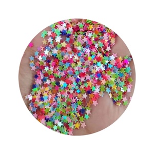 Glitter in Confezione da 500g, Glitter a Forma di Stella da 3mm per Artigianato Fai-da-Te, Decorazione Slime, Riempimento Globi di Neve in Vetro - Product Image 1