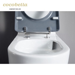 <span class=keywords><strong>WC</strong></span> Toilettes Nouveau Design Standard Touch Hauteur Surélevée Bouton Filigrane Sans Monture Toilettes pour Handicapés - Product Image 5