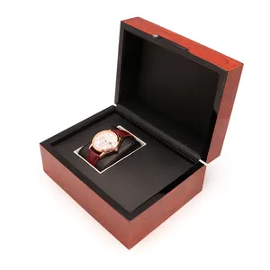 Een Top Maatwerk Pu Lederen Aangepaste Logo Horloge Geschenkdoos Luxe Horloge Doos Sieraden Verpakking