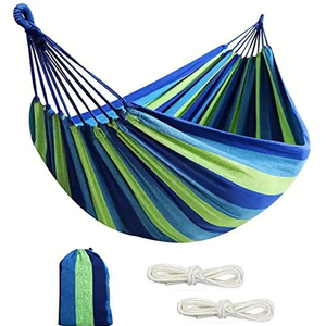 <span class=keywords><strong>Hamac</strong></span> de camping pliable pour patio et jardin, robuste, léger, anti-retournement, avec boucle de sécurité simple ou double, pour voyages en plein air - Product Image 1