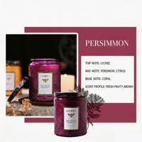 Bougies parfumées personnalisées en cire de soja pour aromathérapie, pots de bougies romantiques à thème naturel, décoration pour bars et fêtes, vente en gros
