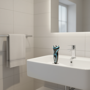 Rasoir électrique Max-T pour hommes, rotatif, étanche IPX7, rechargeable, charge rapide, bleu, série XH - Product Image 2