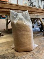 Sacs d'emballage jetables en PE robuste thermoscellables pour copeaux de bois, litière pour chevaux, copeaux de pin, sacs imprimés sur mesure