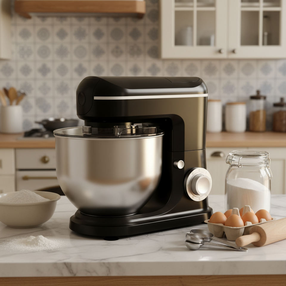 Table Mixing Machine 1500W Stand Mixer 6L Capacity Tilt-Head Design 6-Speed Electric Food ...
