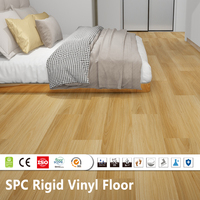 EU-zertifizierter wasserdichter 5,5 mm SPC-Bodenbelag für Büro und Schlafzimmer – Breitdielen-Design