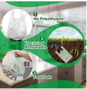 Factory Transparent Compostable Biodegradable Food Storage Bags for Vegetables <strong>Fruits</strong> Environment Friendly Supermarket Use <strong>Roll</strong> - Product Image 6