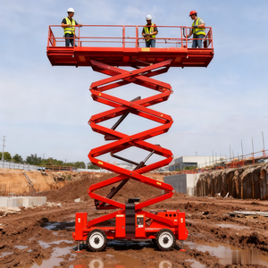Camión de operación de gran altitud XG1823ERT, plataforma de trabajo aéreo móvil, elevador de tijera diésel de 18m, tijera todoterreno de marca superior - Product Image 3