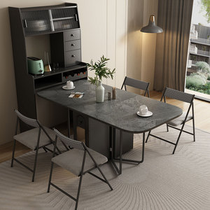 Ensemble table à manger moderne et luxueux ensemble de chaises vente en gros de <span class=keywords><strong>comptoir</strong></span> en <span class=keywords><strong>bois</strong></span> pliable rétractable <span class=keywords><strong>pour</strong></span> la maison et le restaurant - Product Image 4