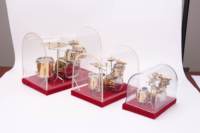 Ensemble de tambours d'instruments de musique de décoration d'intérieur 14*10*10cm, ornement cadeau
