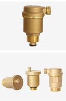 Katup Pembuangan Cepat Otomatis Kontrol Pneumatik Kuningan DN15 (Outlet Langsung) Gas -50C~100C Suhu Operasi. Aplikasi Umum OEM