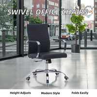 Chaise de bureau contemporaine ergonomique pivotante ascenseur de direction appui-tête réglable pliable métal acier fer mode moderne 30 maison