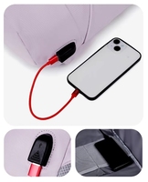 Sacs d'étudiant de grande capacité unisexes, sacs de voyage multifonctionnels imperméables, sacs à dos pour ordinateur portable Oxford antivol avec USB