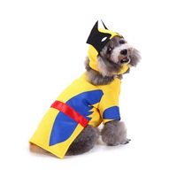 Vente en gros personnalisé Captain America Pet Costume USA Drapeau Oncle Sam Chien Vêtements pour la célébration de la fête de l'indépendance du 4 juillet