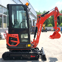 Mini Excavadora Infront de 3.5, 2 y 1 Tonelada, Nueva, con Motor Kubota, Certificación EPA, para Granja, en Venta
