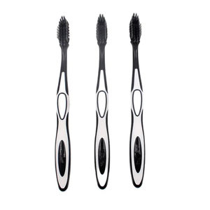 Cerdas de carbón Masajeador de goma Punta Raspador de lengua Cepillo de dientes de nailon para adultos - Product Image 5