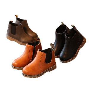 Sepatu Bot Anak Perempuan untuk Musim Semi dan Gugur dengan Ritsleting Samping, Anti-Selip, Kulit, Hangat, Kapas, EVA, Bermotif untuk Musim Panas. - Product Image 2