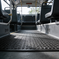 Tapis de sol en caoutchouc pour bus, sur mesure, imperméables, écologiques, amortissants et insonorisants, découpés sur mesure