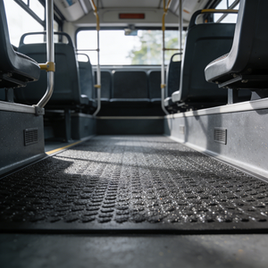 Revêtement de sol en caoutchouc pour bus sur mesure, imperméable, écologique, absorbant les chocs et réduisant le bruit - Product Image 3
