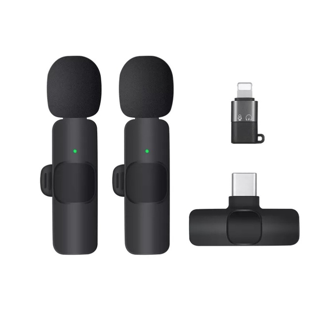 Wholesale Cheap Price K8 K9 Portable Mini Clip on Phone Microphone Wireless Lavalier Lapel Microphones for Mobile Phone iPhone