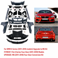 Kit carrosserie style M6 pour BMW Série 6 F06 F12 F13 2011 2012 2013 2014 2015 2016 2017 – Kit de conversion pare-chocs avant et arrière, jupes latérales